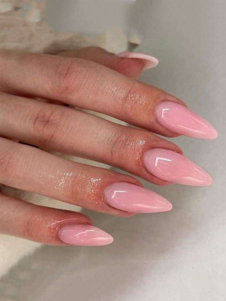pink stiletto nails