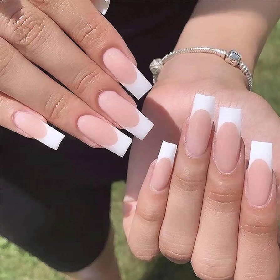 square white acrylic nails