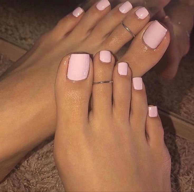 french tip toe nails