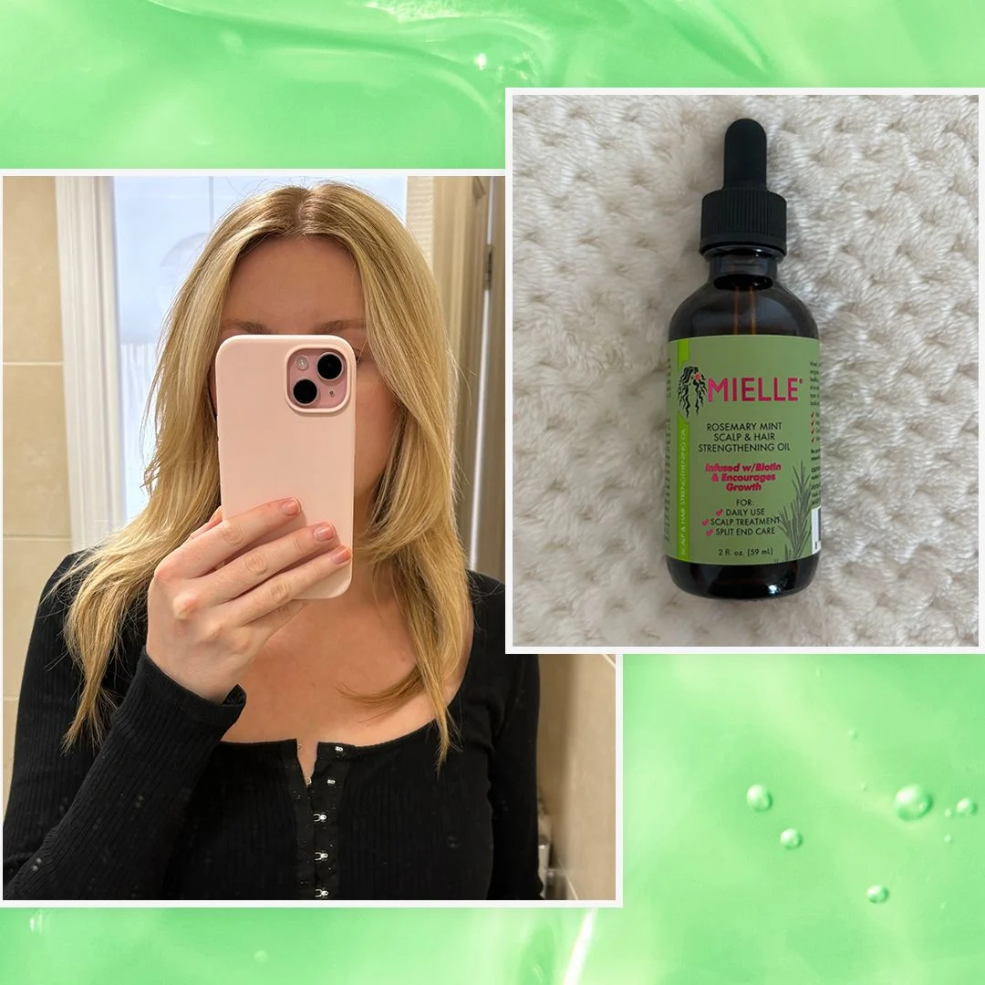 mielle hair oil before and after