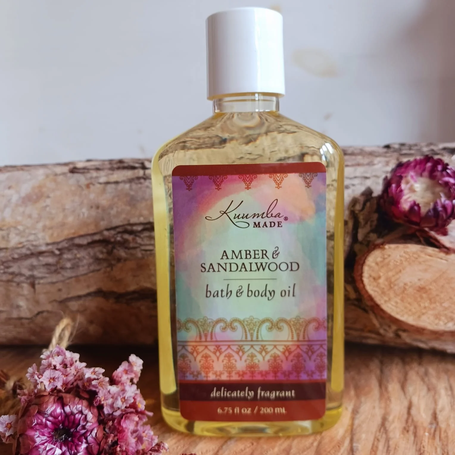 amber body oil