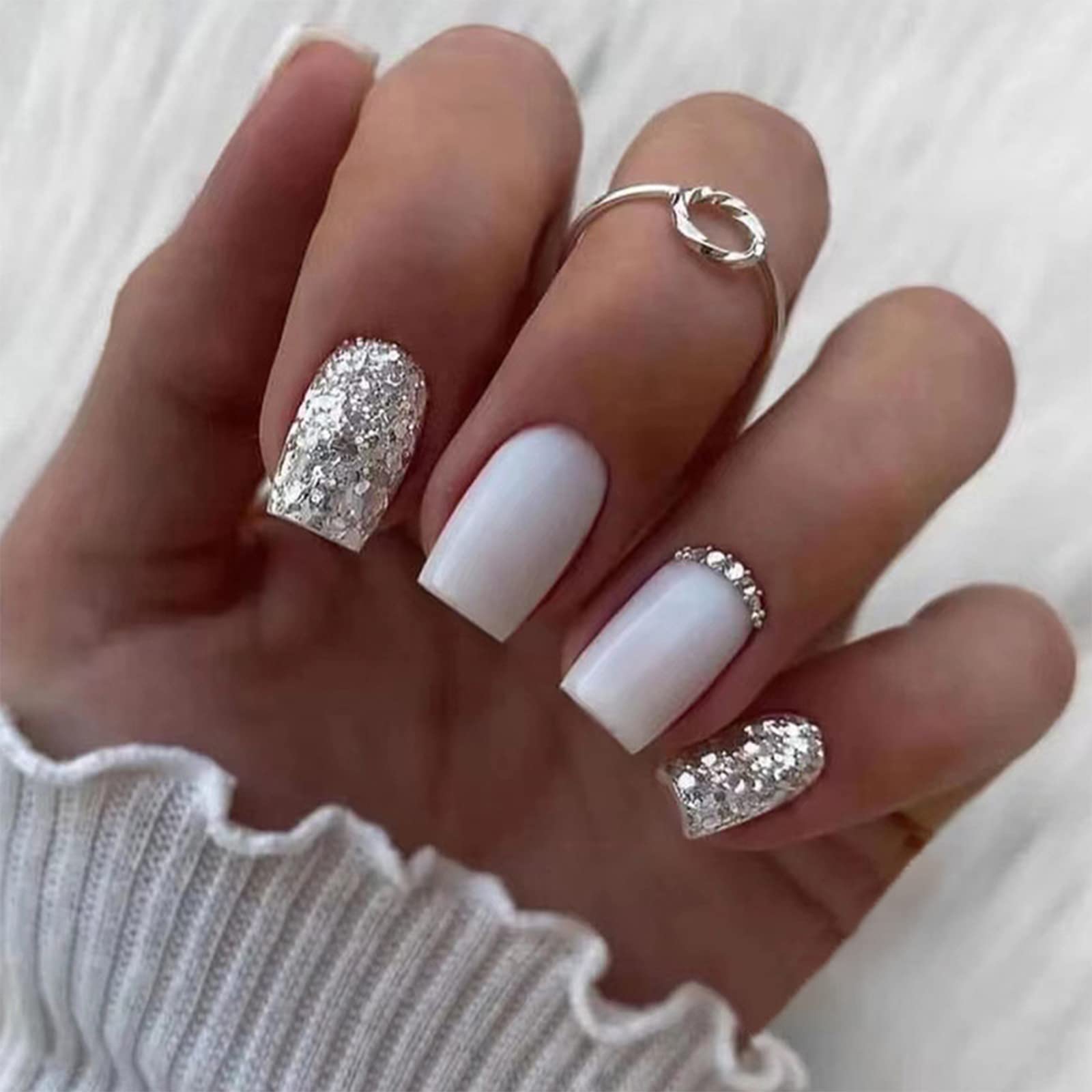 white nails