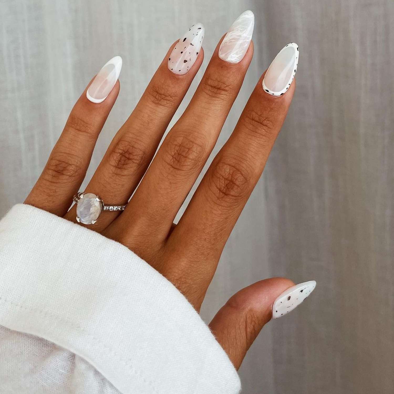 white nails