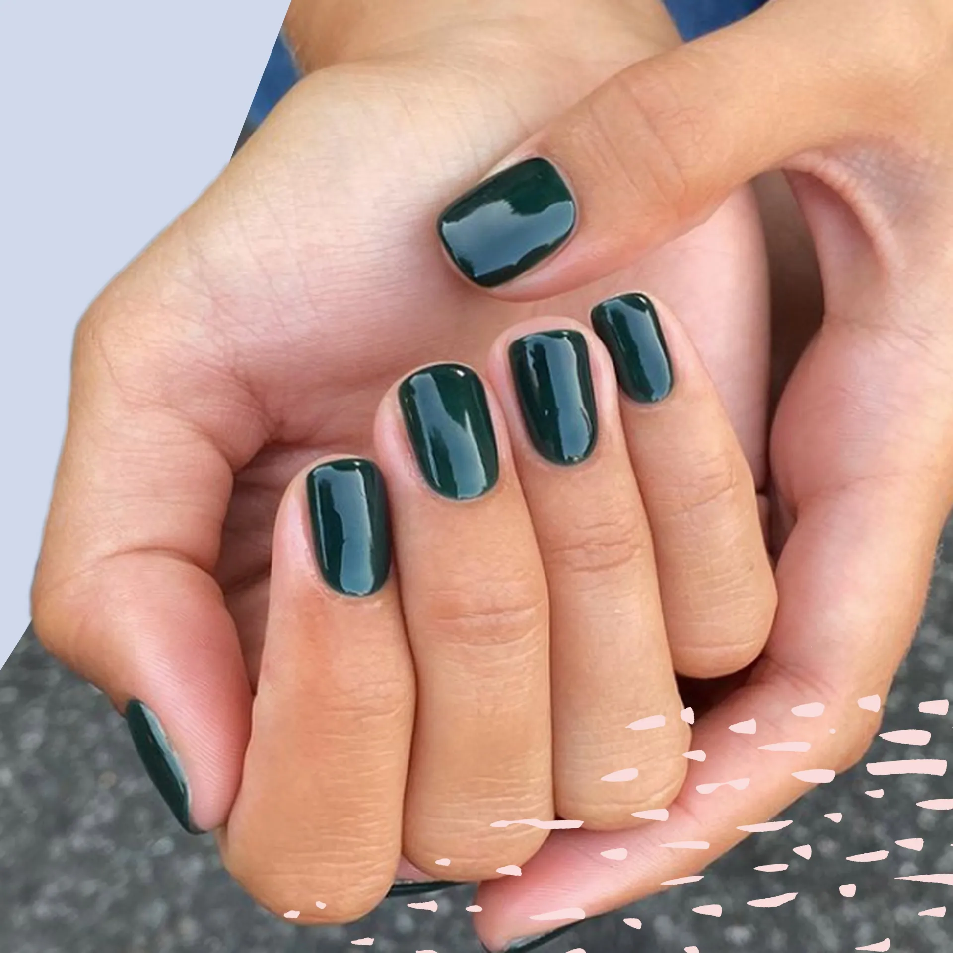 green nails