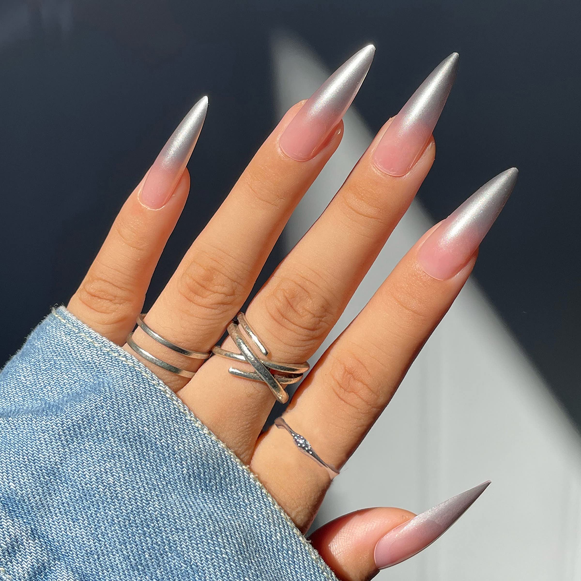 Long Almond Nails