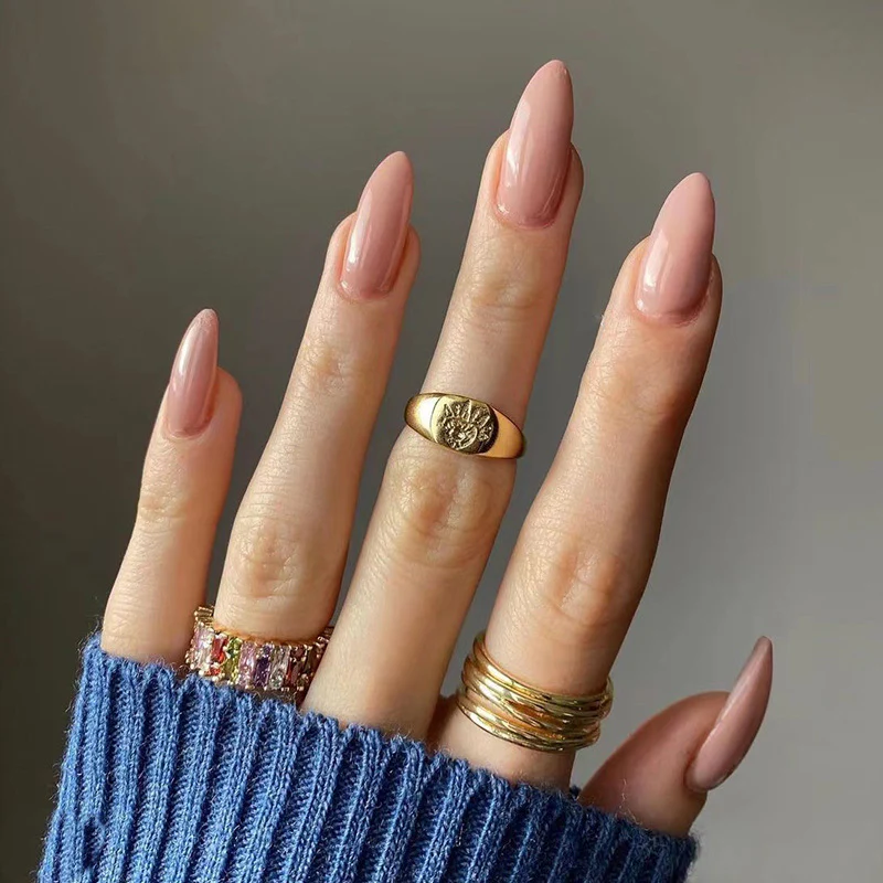 Long Almond Nails