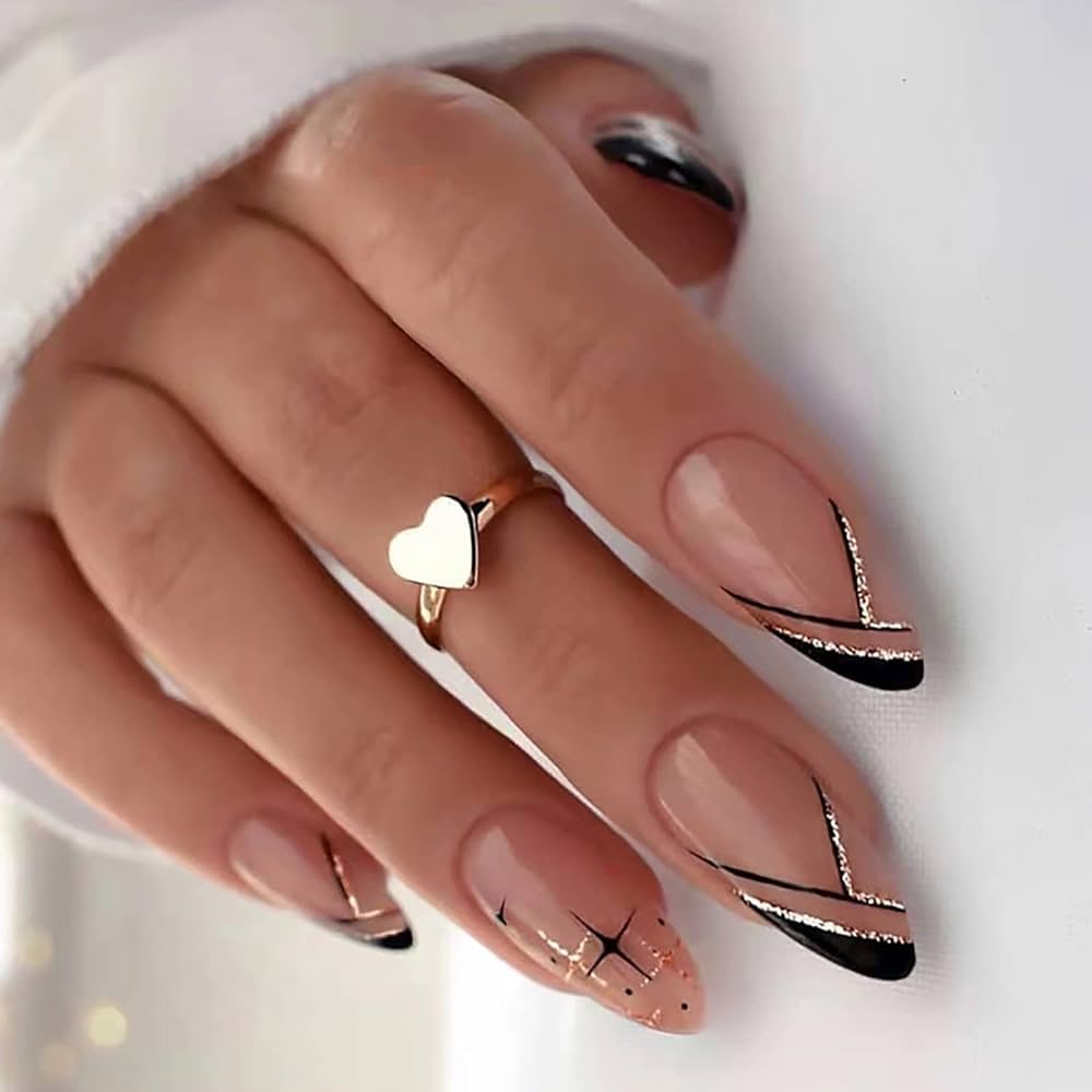 almond shape nail designs