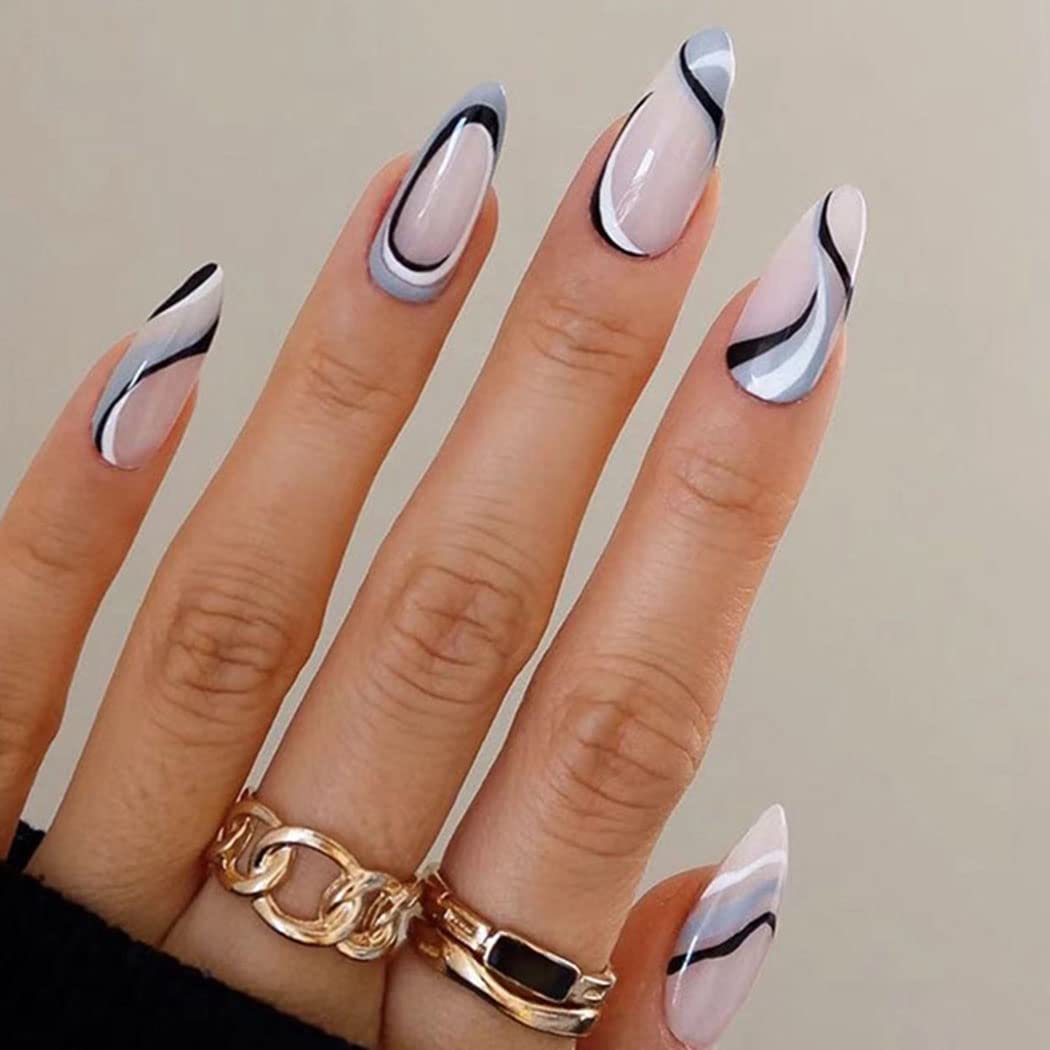 almond shape nail designs