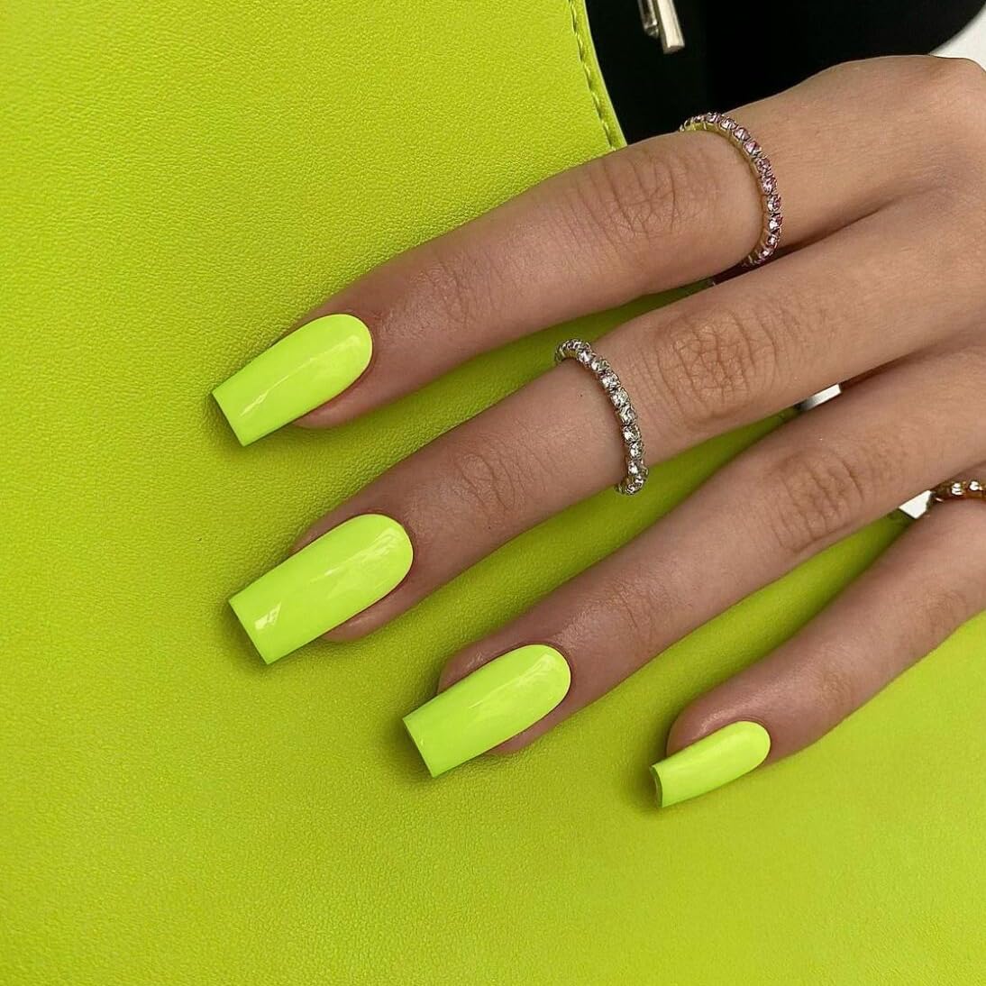 Neon Green Nails