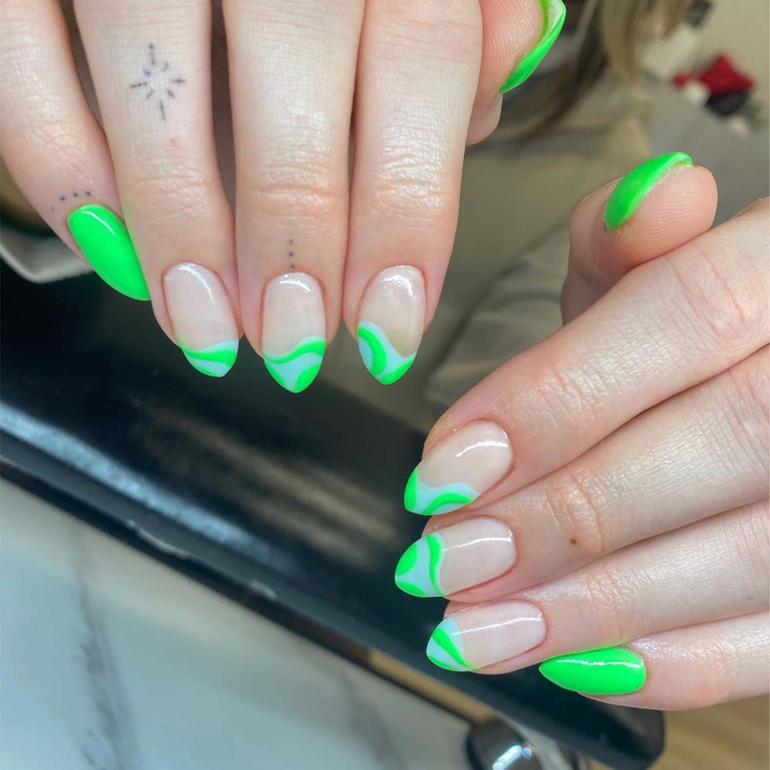 Neon Green Nails