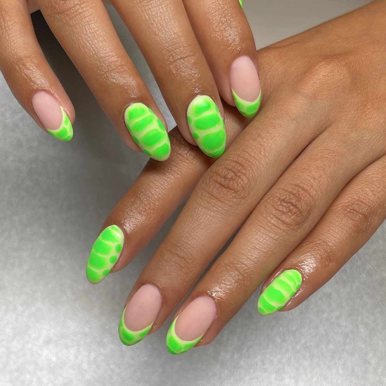 Neon Green Nails