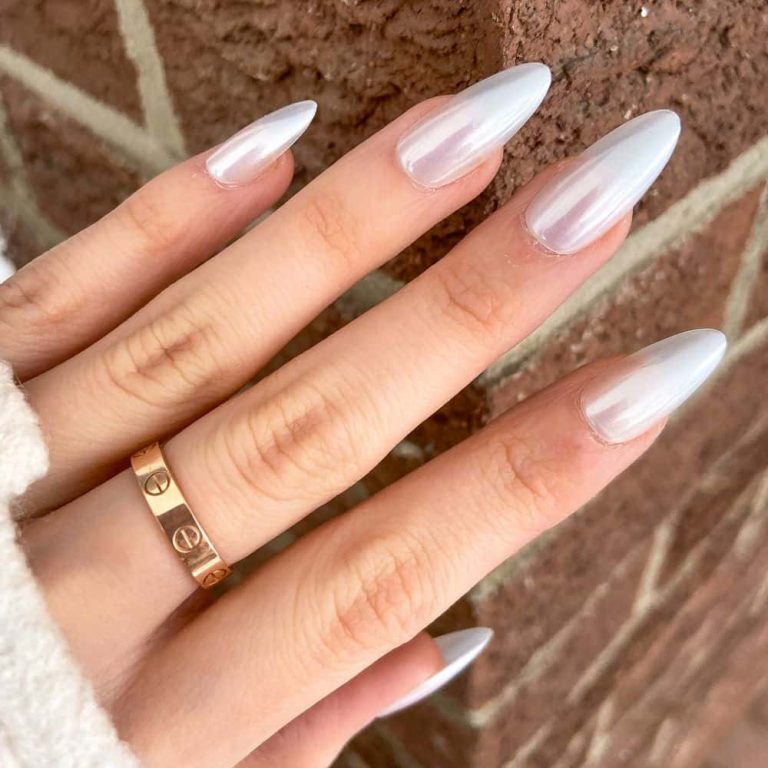 Silver Chrome Nails