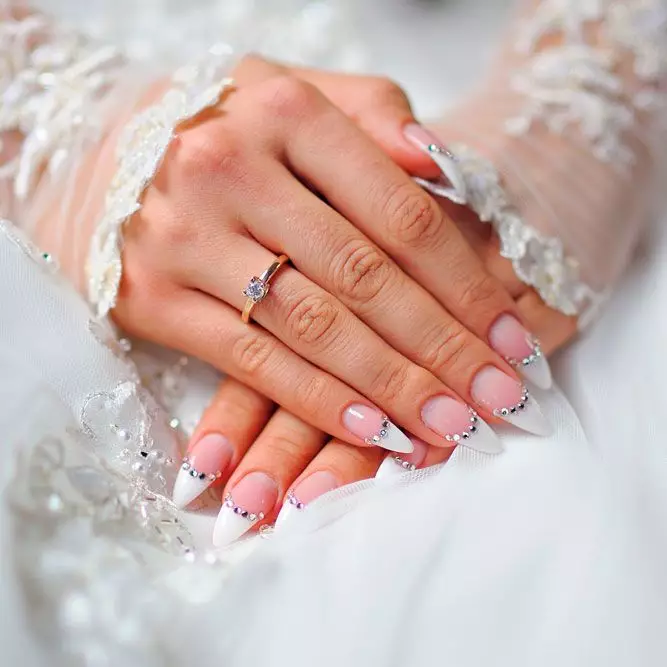 classy wedding nails