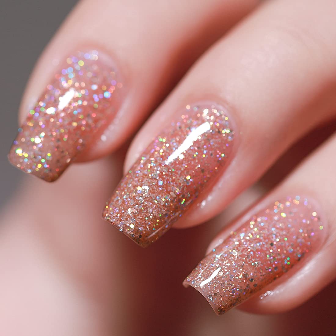 Champagne Rose Gold Nails