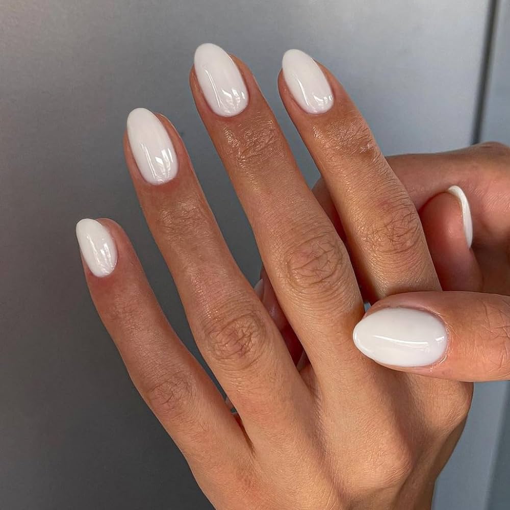 short white nails