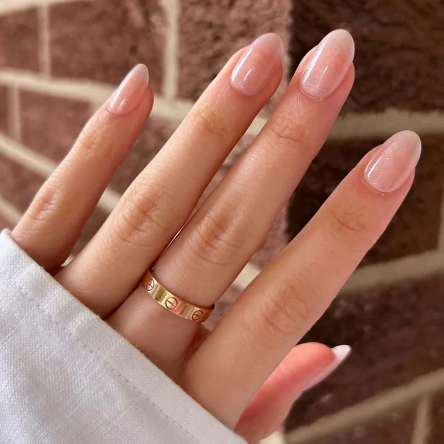 Champagne Rose Gold Nails