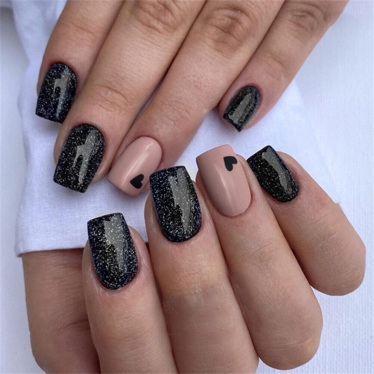 what do black nails mean